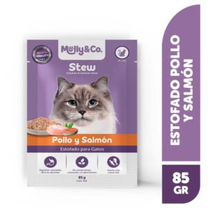 Alimento Húmedo Gato Molly & Co Estofado Pollo Salmón 85 g