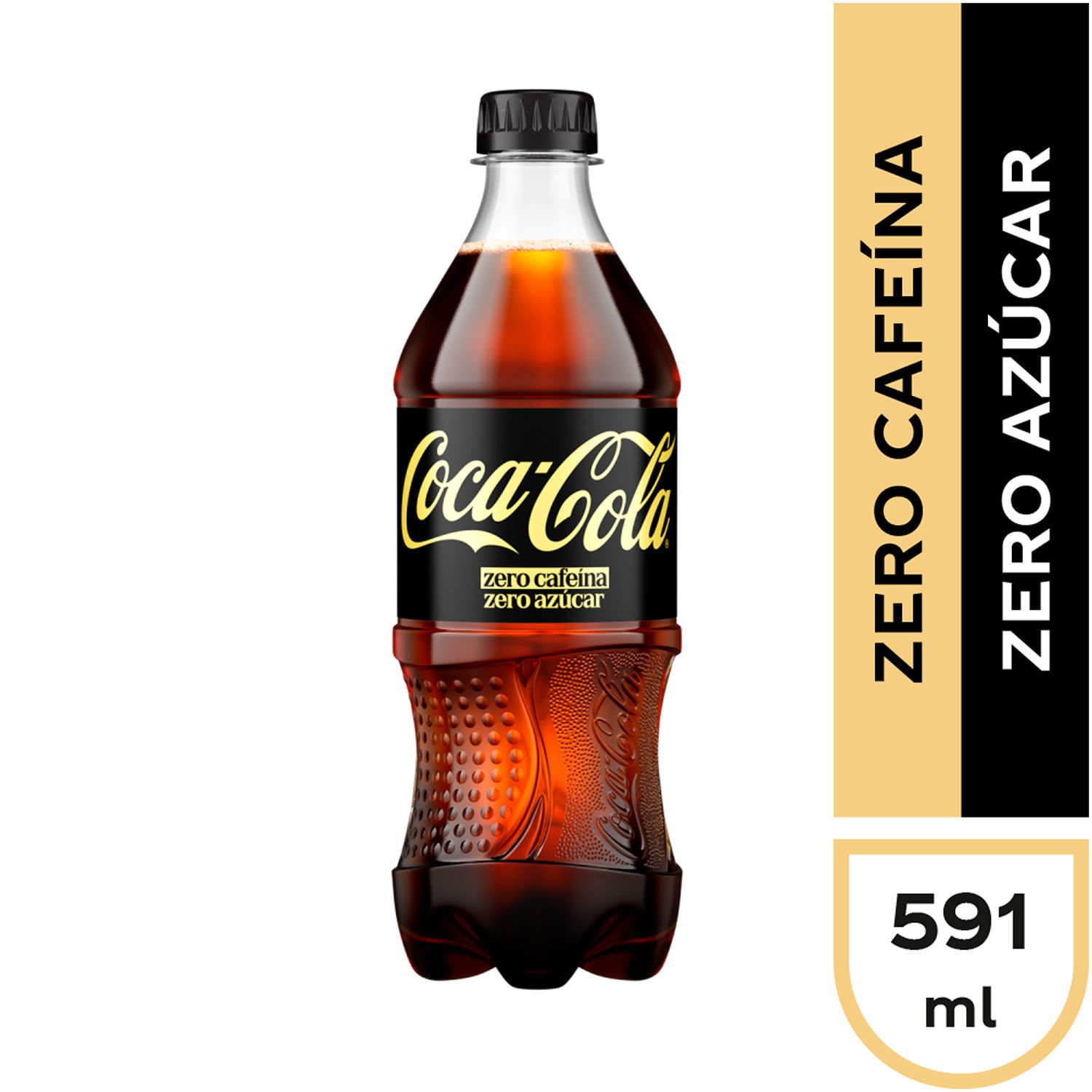 Bebida Coca-Cola Zero Cafeína Zero Azúcar 591 ml