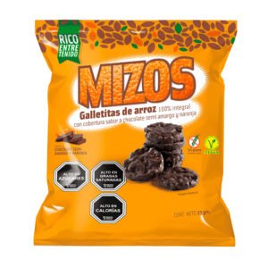 Galletas de Arroz Mizos Chocolate Naranja 25 g