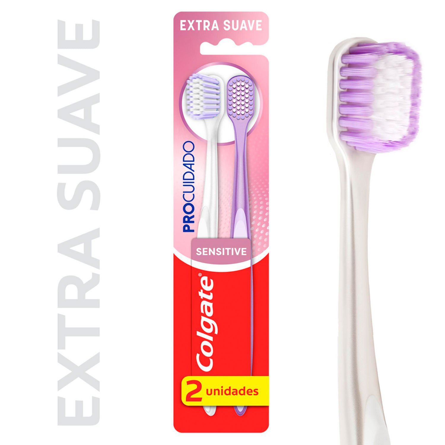 Pack 2 un. Cepillo de Dientes Colgate Pro Cuidado Sensitive Extra Suave