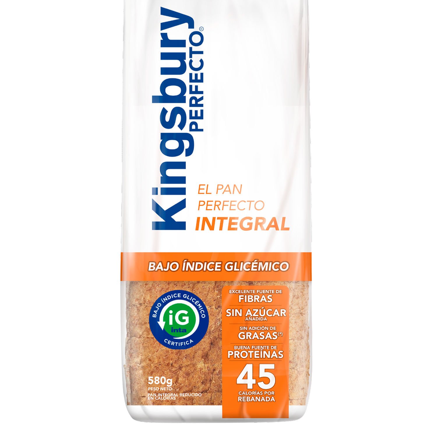 Pan de Molde Kingsbury Perfecto Integral 580 g
