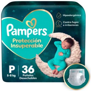 Pañales Pampers Protección Insuperable Talla P 36 un.