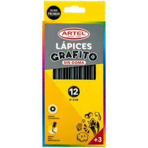 Lápiz Grafito 2B 12 un.