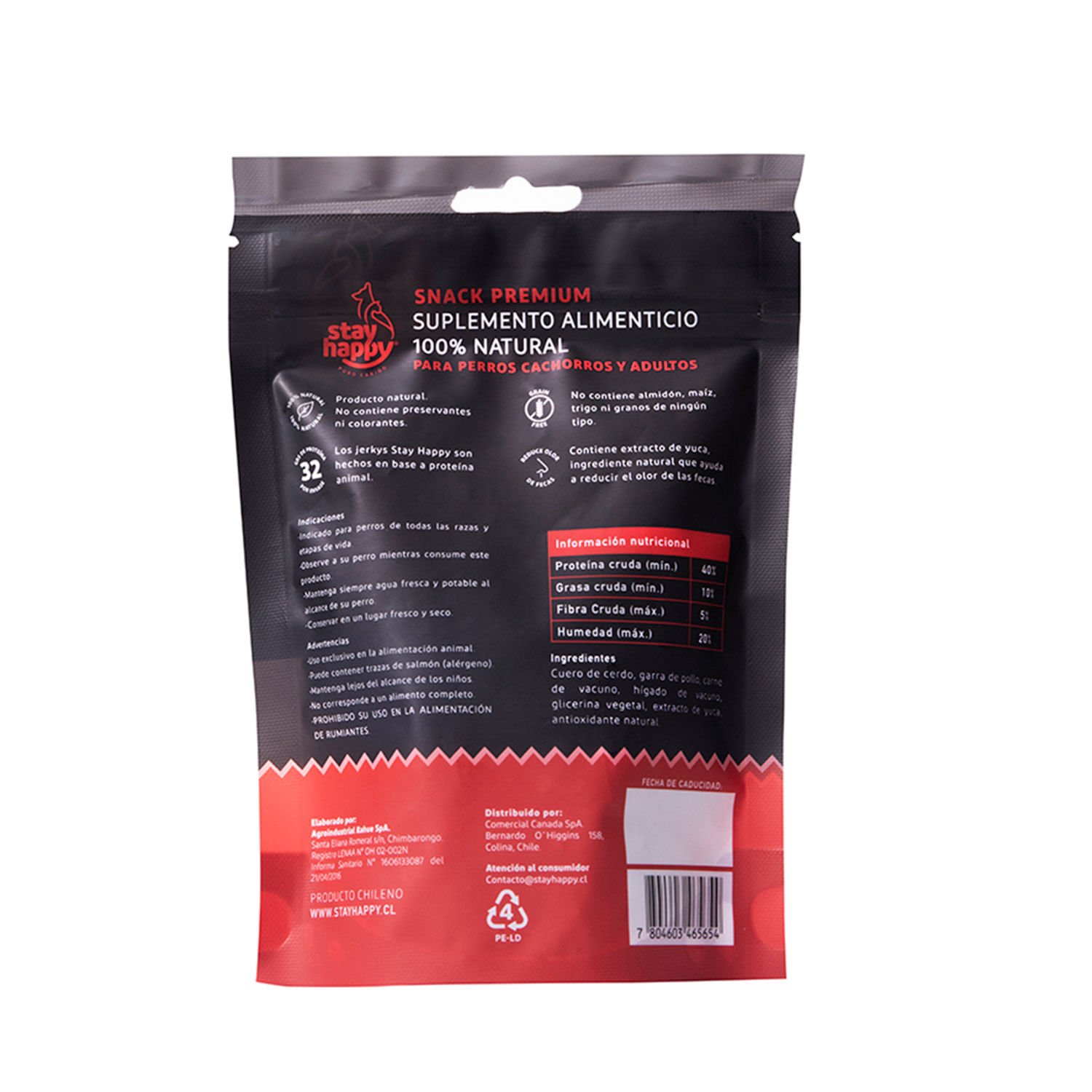 Snack Perro Jerky Proteico Stay Happy Vacuno 80 g - Image 2