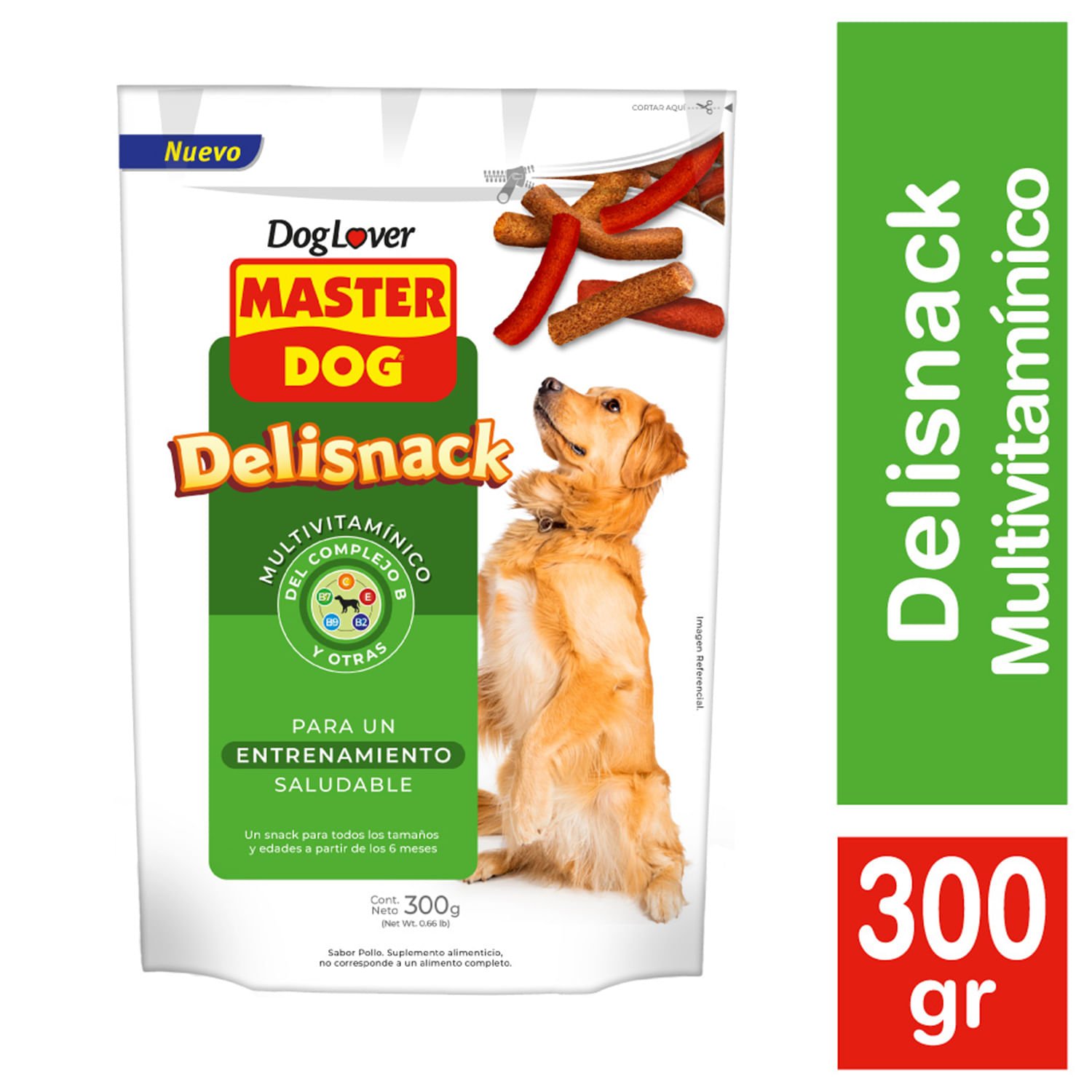 Snack Perro Master Dog Delisnack Multivitamínico 300 g